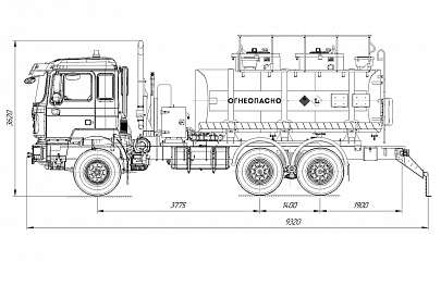 АТЗ-12-2 Shacman X3000